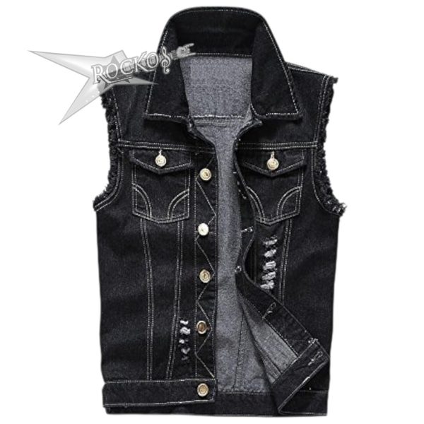 BLACK JEAN VEST