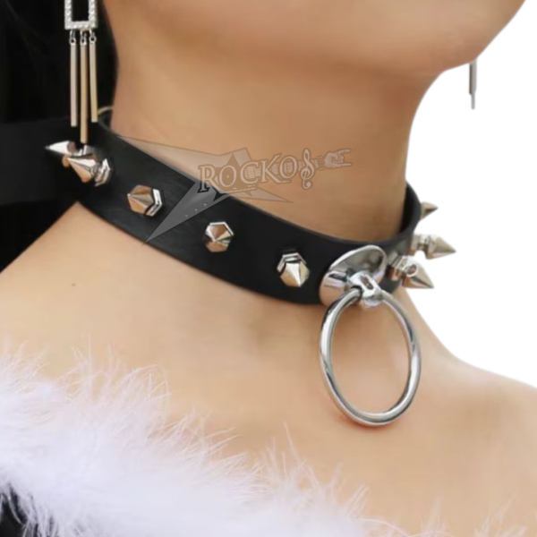 SPIKES & RING CHOKER