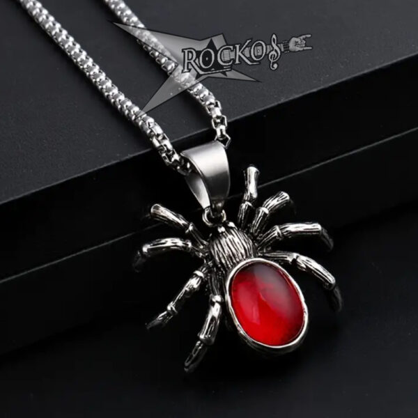 Spider Blood Drop Necklace