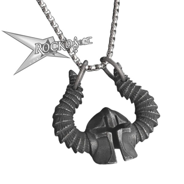 Viking Horned Helmet Necklace