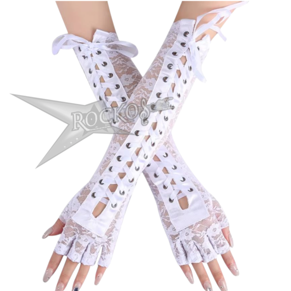 Women’s Elbow Lace Up Gloves