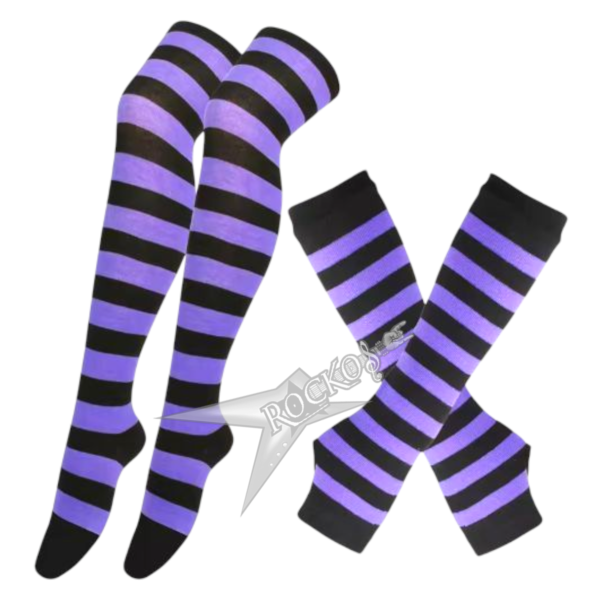 STRIPED SOCKS & LONG OFF (B/P)