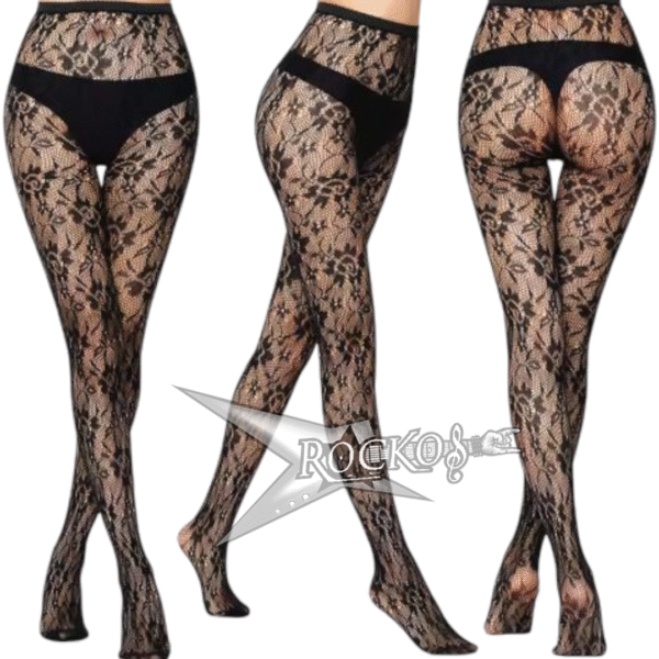 PRINTED MESH PANTYHOSE