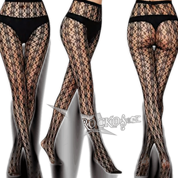 PRINTED MESH PANTYHOSE