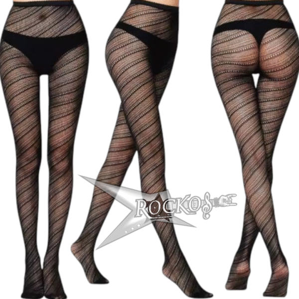 PRINTED MESH PANTYHOSE