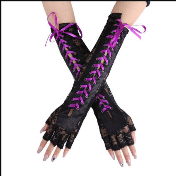 WOMEN'S ELBOW LACE UP GLOVES
