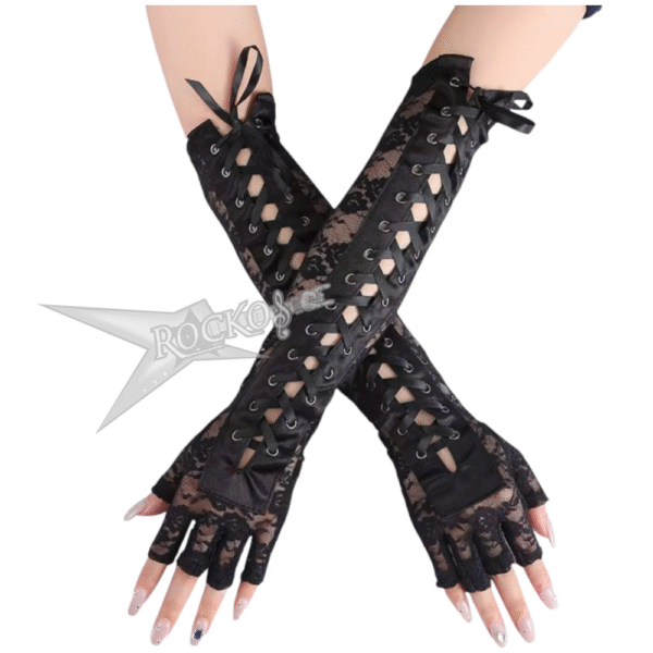 WOMEN’S ELBOW LACE UP GLOVES