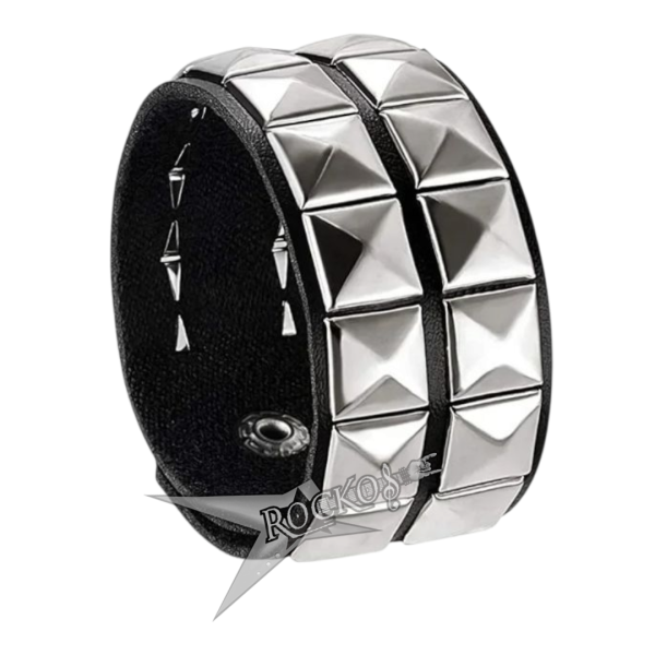 DOUBLE PYRAMID STUDS BRACELET