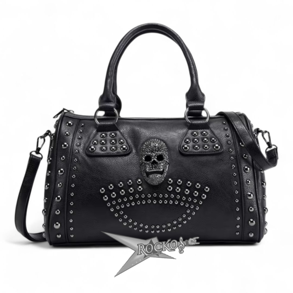 BAG BLACK SKULL HANDBAG LUXURY
