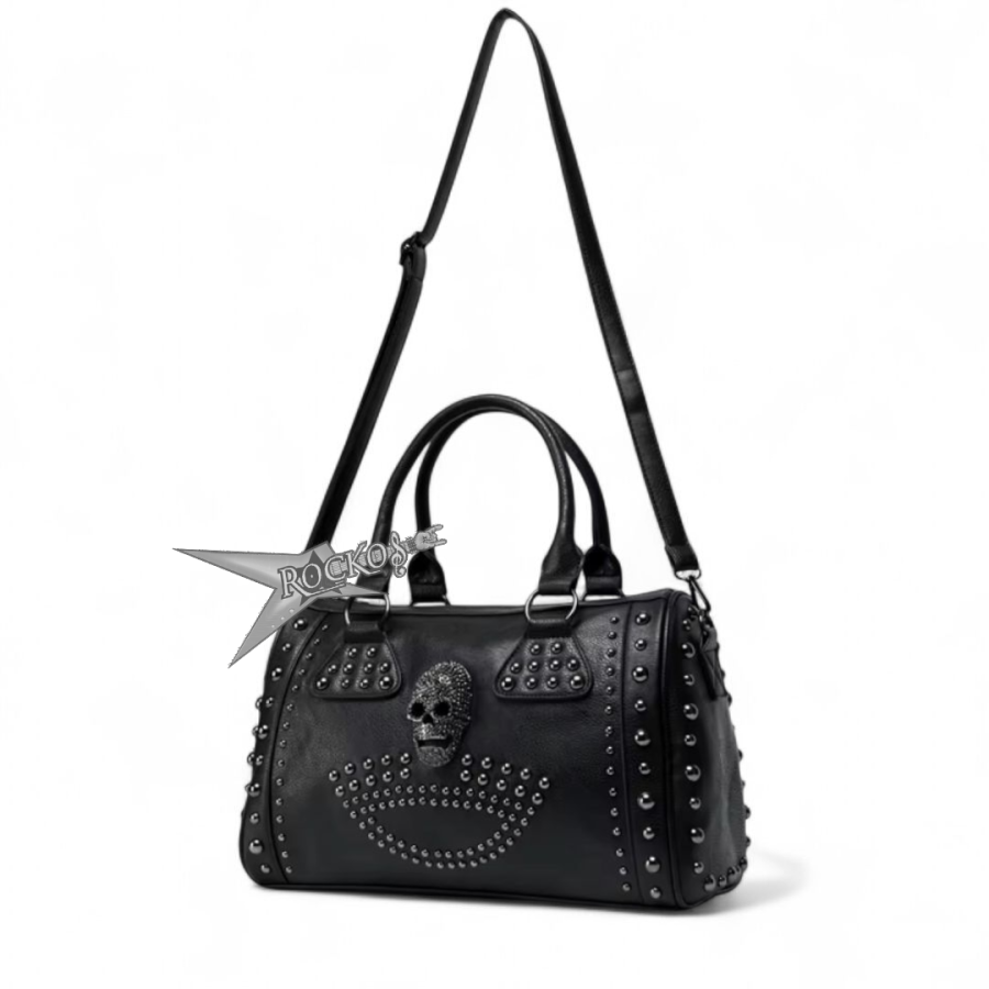 BAG BLACK SKULL HANDBAG LUXURY - Image 2