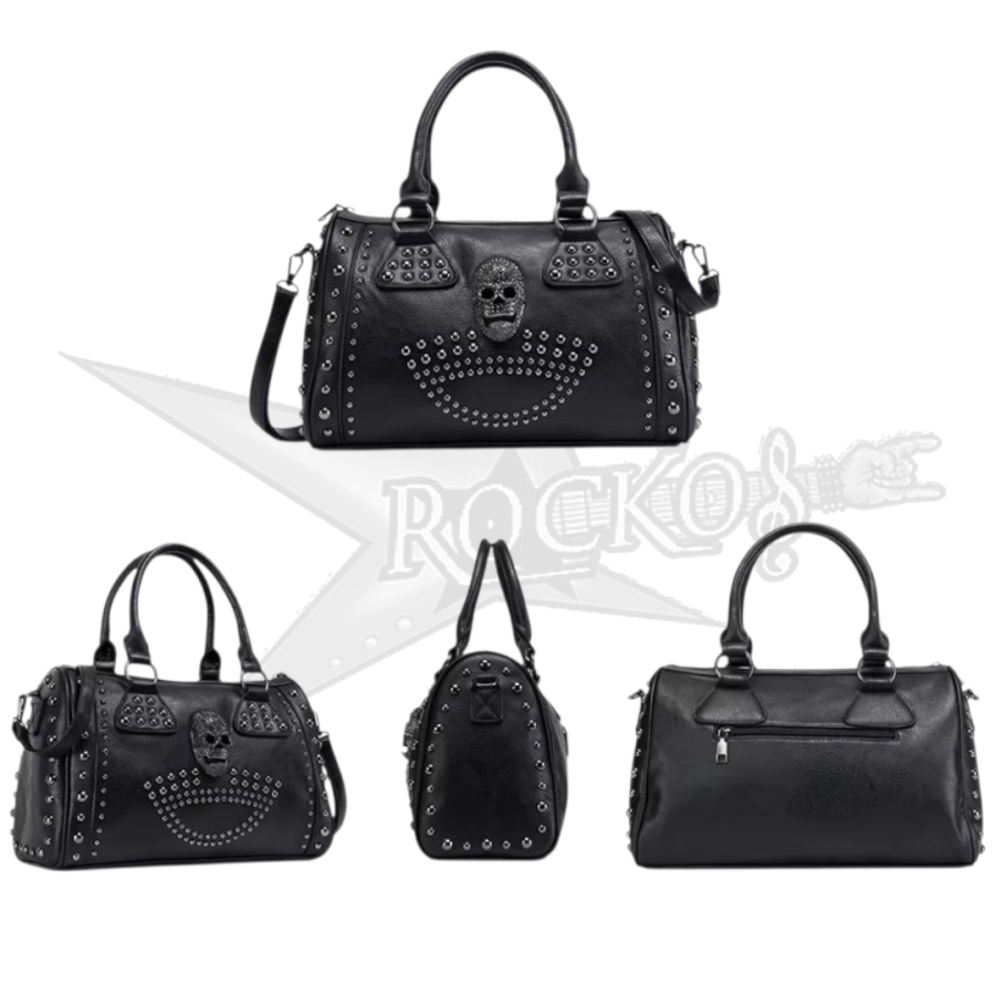 BAG BLACK SKULL HANDBAG LUXURY - Image 3