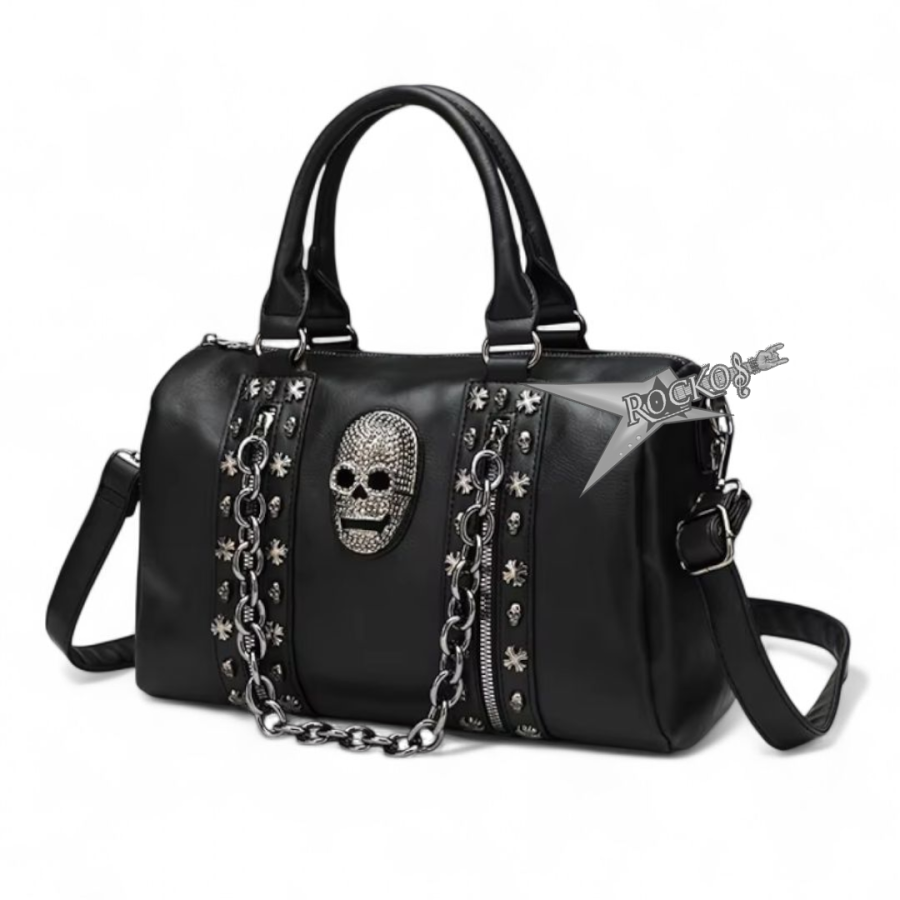 GOTHIC SHOULDER BAG WITH RIVETS & STUDS