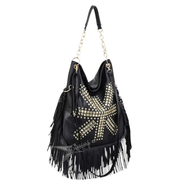 RIVETS STUDDED BUCKET BAG