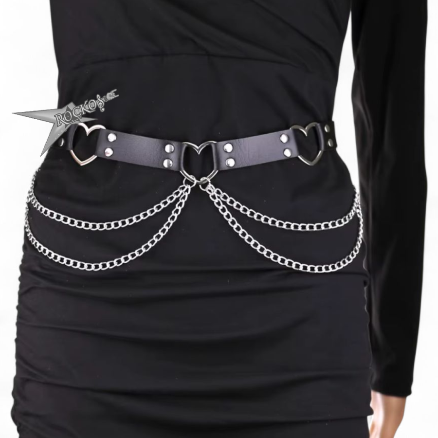 CHAIN HEART WAIST BELT-HARNESS