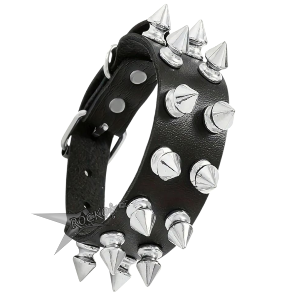 DOUBLE STUDDED LEATHER BRACELET