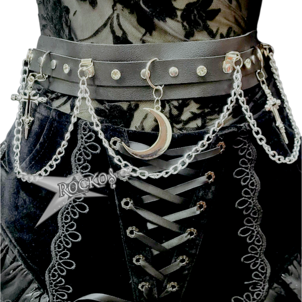 VINTAGE MOON CHAIN BELT HARNESS