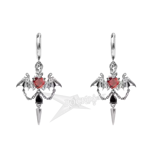 DARK EARRINGS (SILVER)