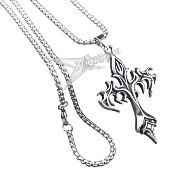 FIRE CROSS PENDANT - NECKLACE