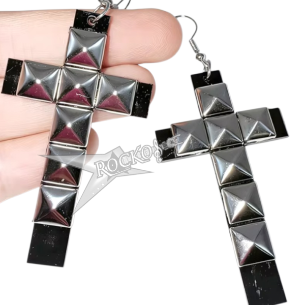 ACRYLIC CROSS EARRINGS