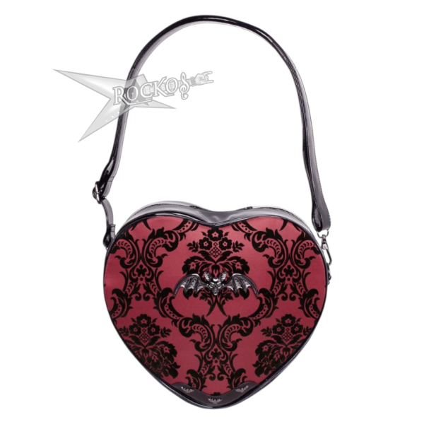 DAMASK HEART SHOULDER BAG (RED)