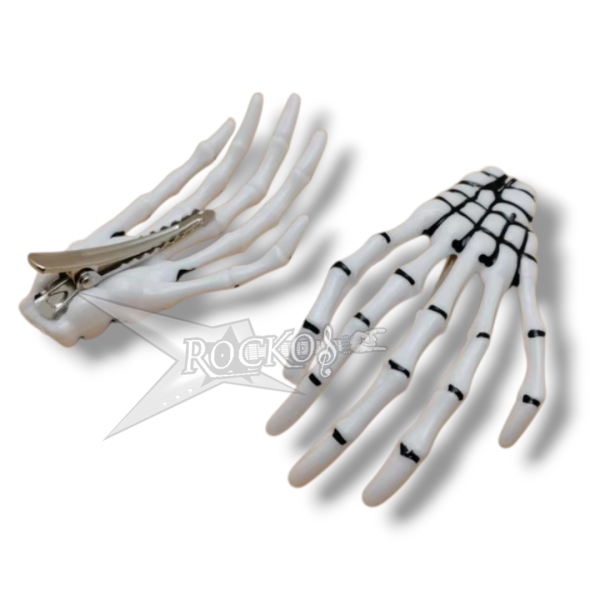 SKELETON HAND HAIR CLIP (2pcs)