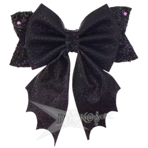 LEATHER HAIR BOW CLIP (1pc)