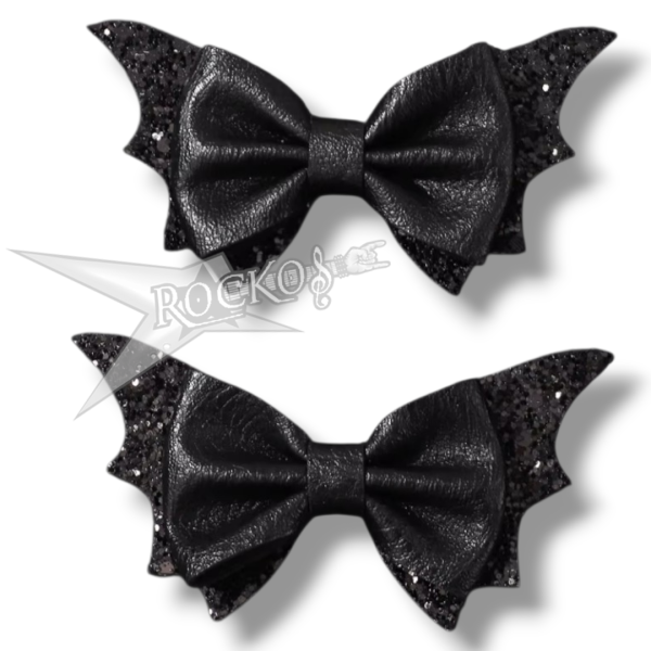 2 Bat-Wing-Shaped Hair Clips