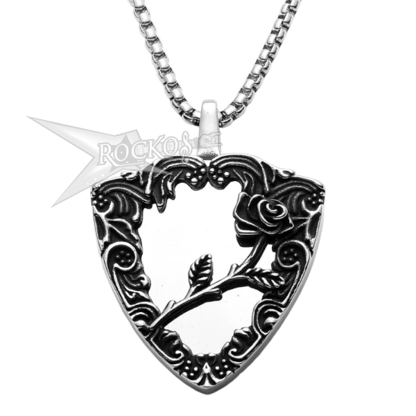 ROSE MIRROR PENDANT NECKLACE