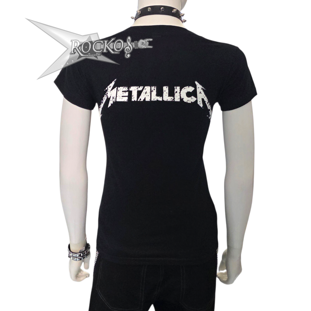 METALLICA - JUSTICE FOR ALL (Women's T-Shirt) Printed - Image 2