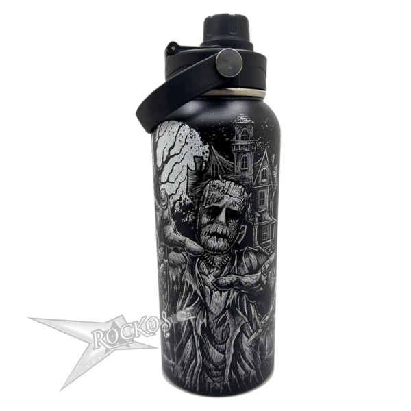 Frankenstein And Bride 32 Oz Water Bottle