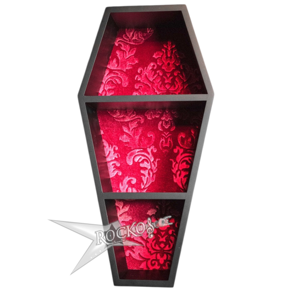 HAUTED MANSION 20" COFFING SHELF (Red Velvet)