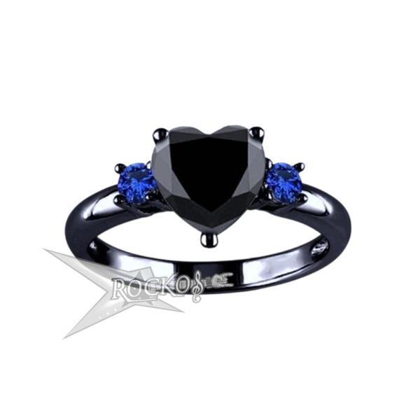 BLUE RHINESTONE CZ RINGS