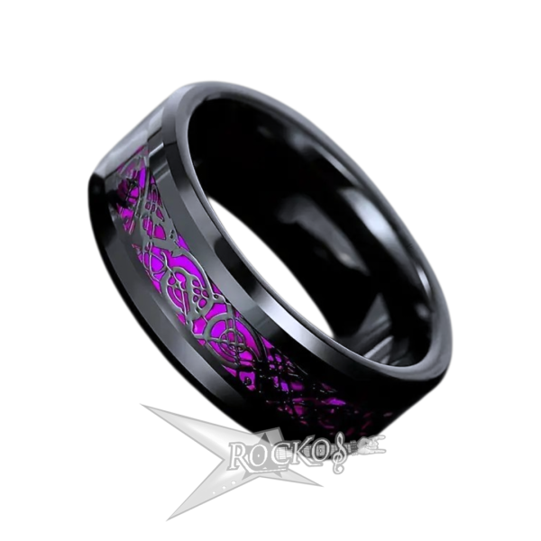 PURPLE STAINLESS STEEL RING