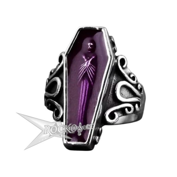 Vampire In Coffin Ring (PURPLE)