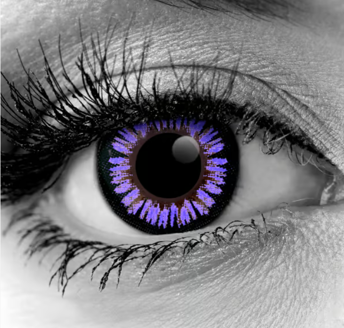 COLOR MAX VIOLET CONTACT LENSES-Gothika