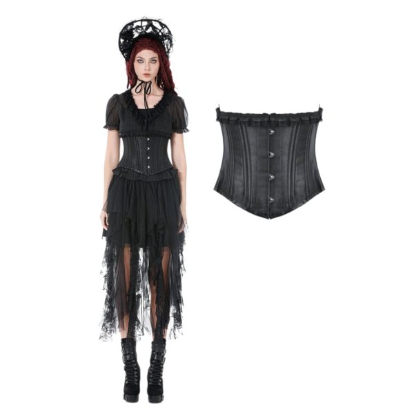 DARK METAL BONET WAIST CORSET (Dark in Love)