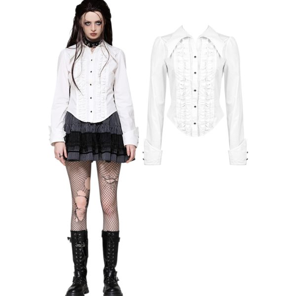 WHITE GOTHIC DEMON SHIRT (Dark in Love)