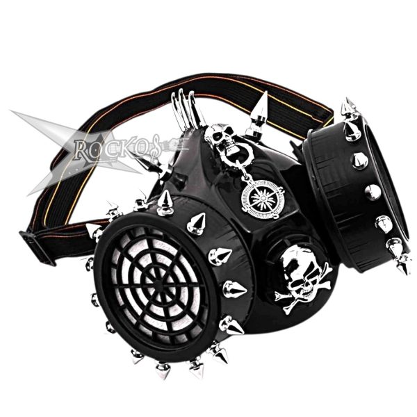 Gothic Steam Punk Spike Skull Gas Mask Respirator Men's Women's