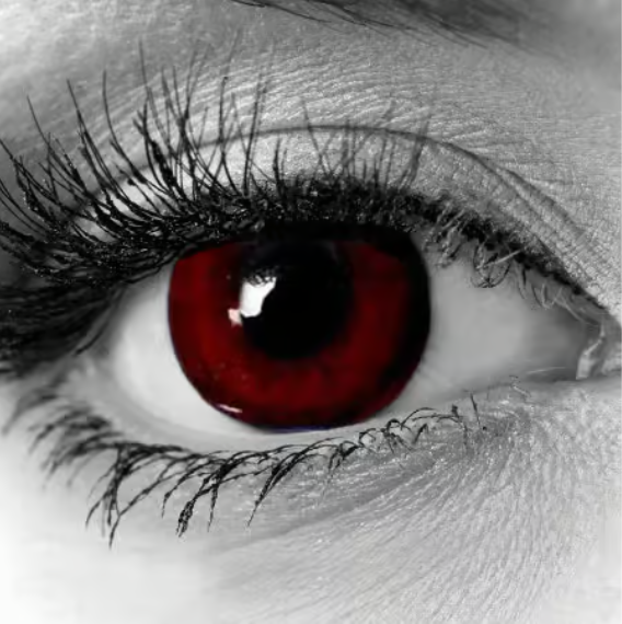 BLOOD RED CONTACT LENSES -Gothika.