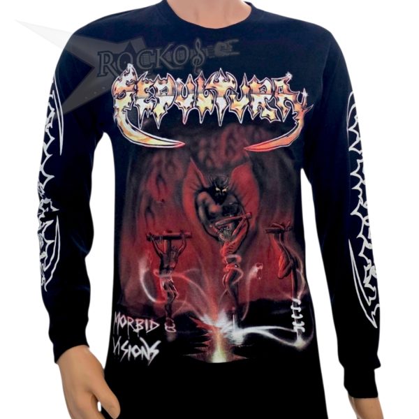 SEPULTURA-Morbid Vision-LONG SLEEVE (PRINTED)