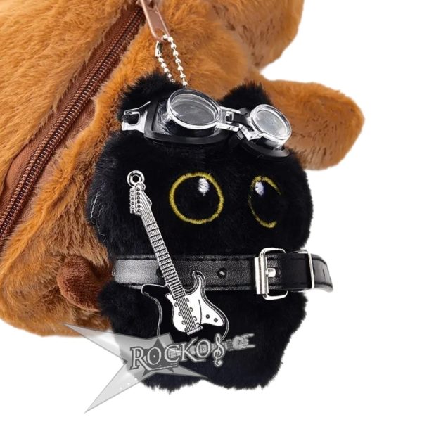 KEYCHAIN Mini Black Cat Plush