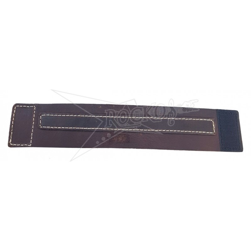 Brown Leather Bracelet (Centered Strap)