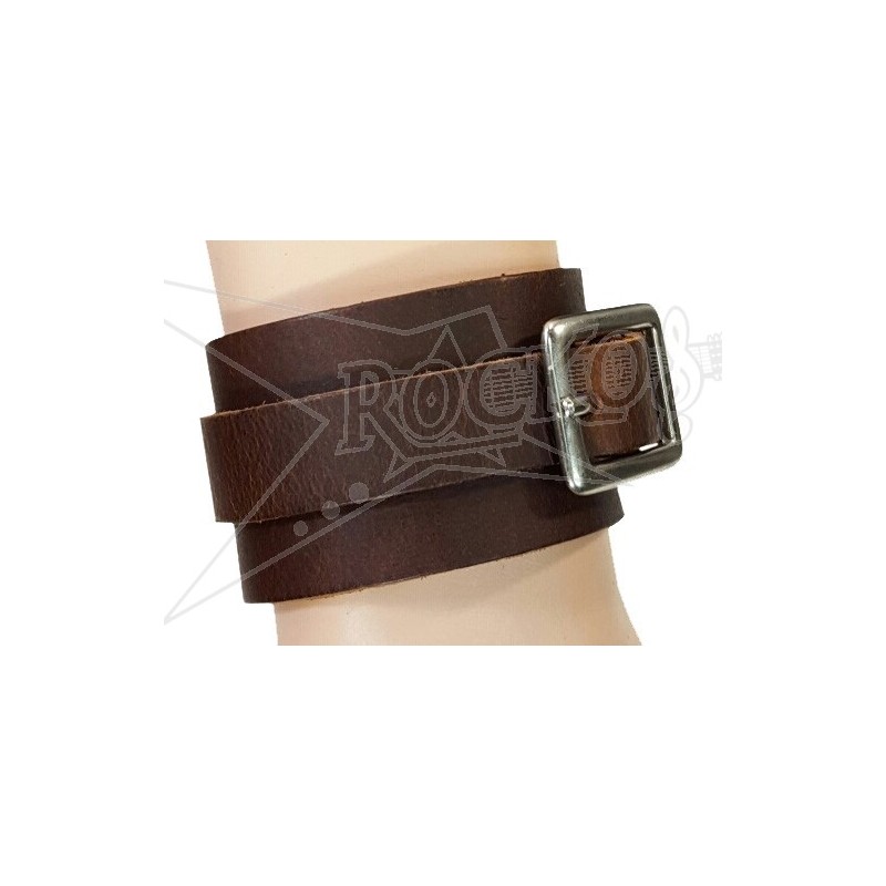 Brown Leather Bracelet (Long Hevy Duty Strap)