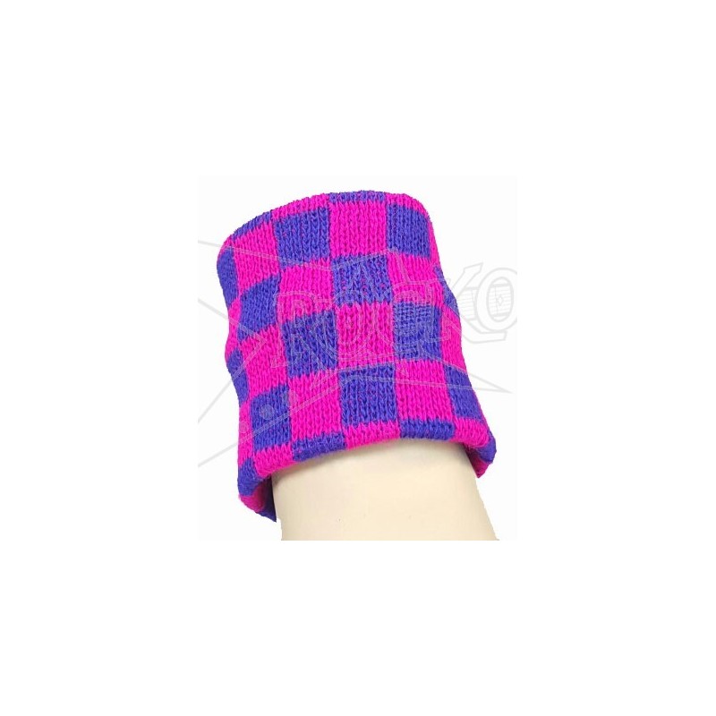 Purple & Pink Checkered - Wristband Sweatband