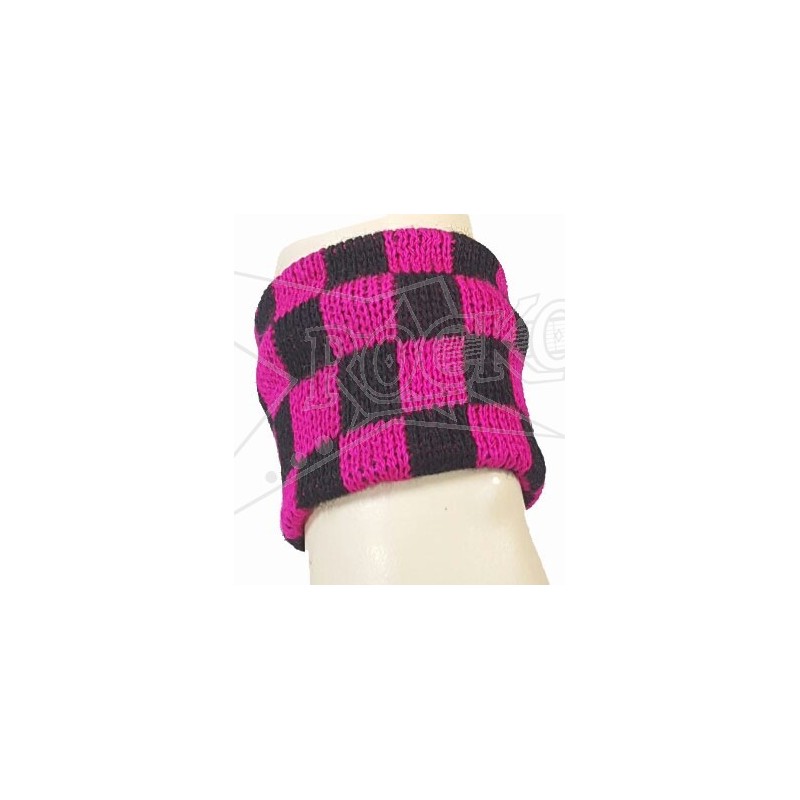 Pink & Black Checkered - Wristband Sweatband