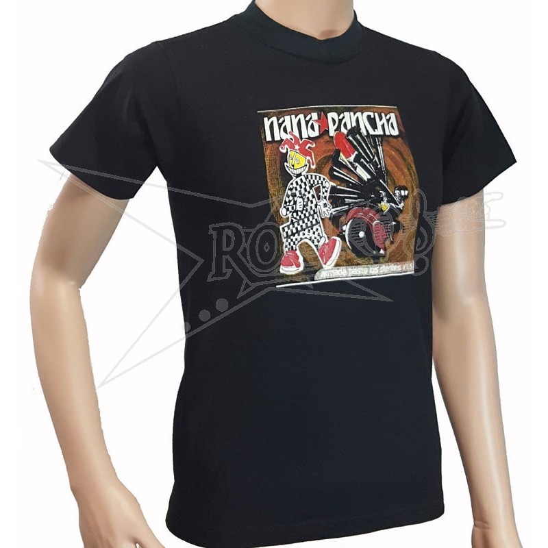 NANA PANCHA (Printed) Black T-Shirt