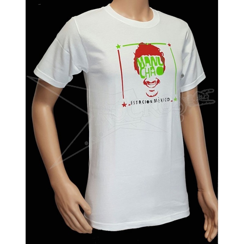 MANU CHAO (Printed) White T-Shirt